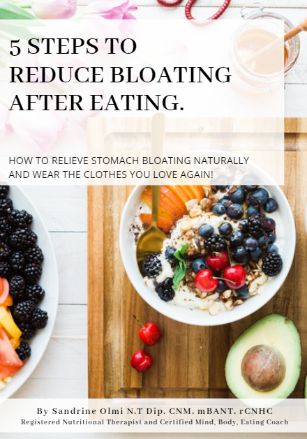 5 steps to reduce bloating after eating - Savoir Fayre Nutrition